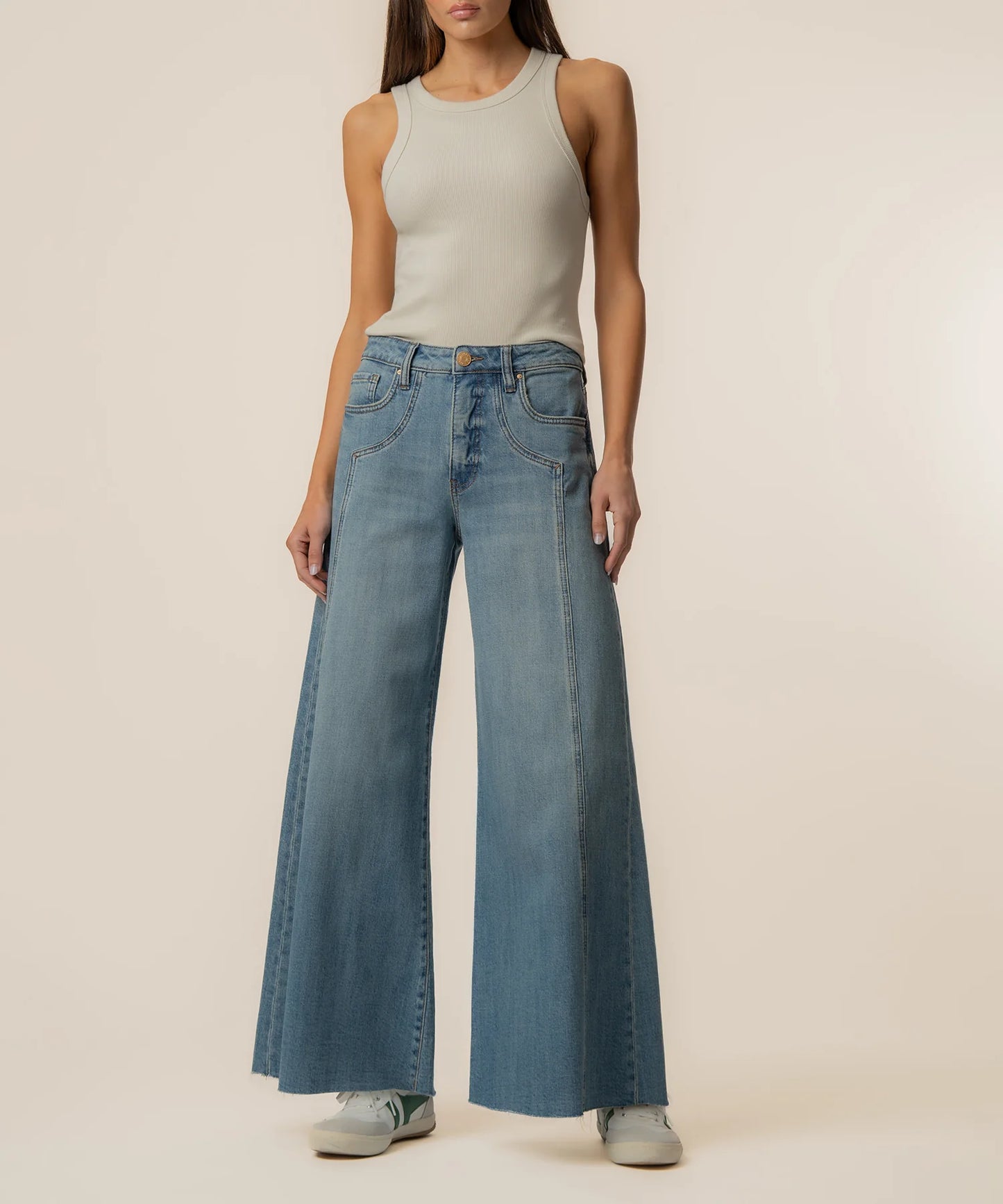 Blake High Rise Super Wide Leg, Exclusive in Wishfulness Wash