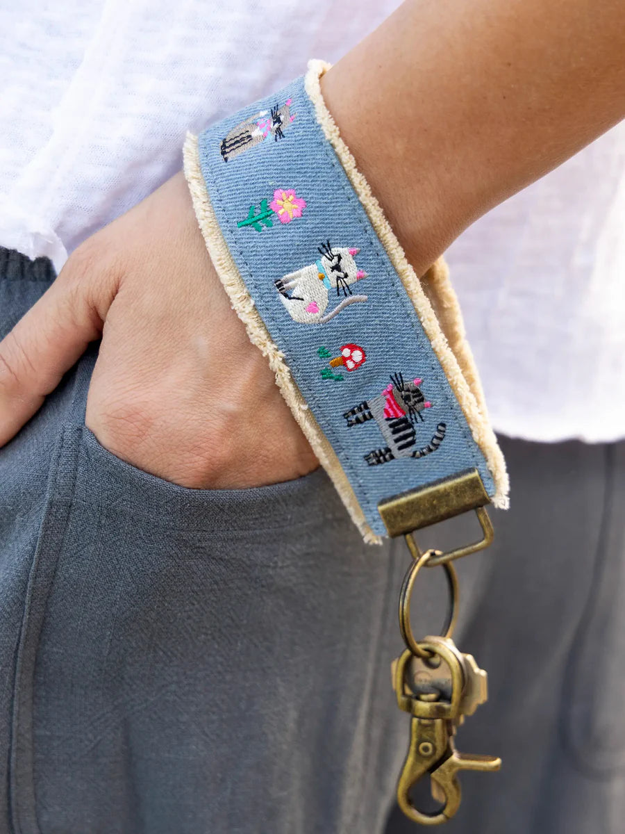 Embroidered Key Chain
