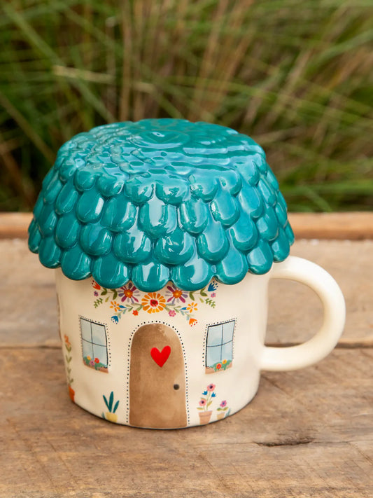 Natural Life Cottage Lidded Mug
