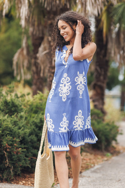 Pattern Play Ikat Shift Dress