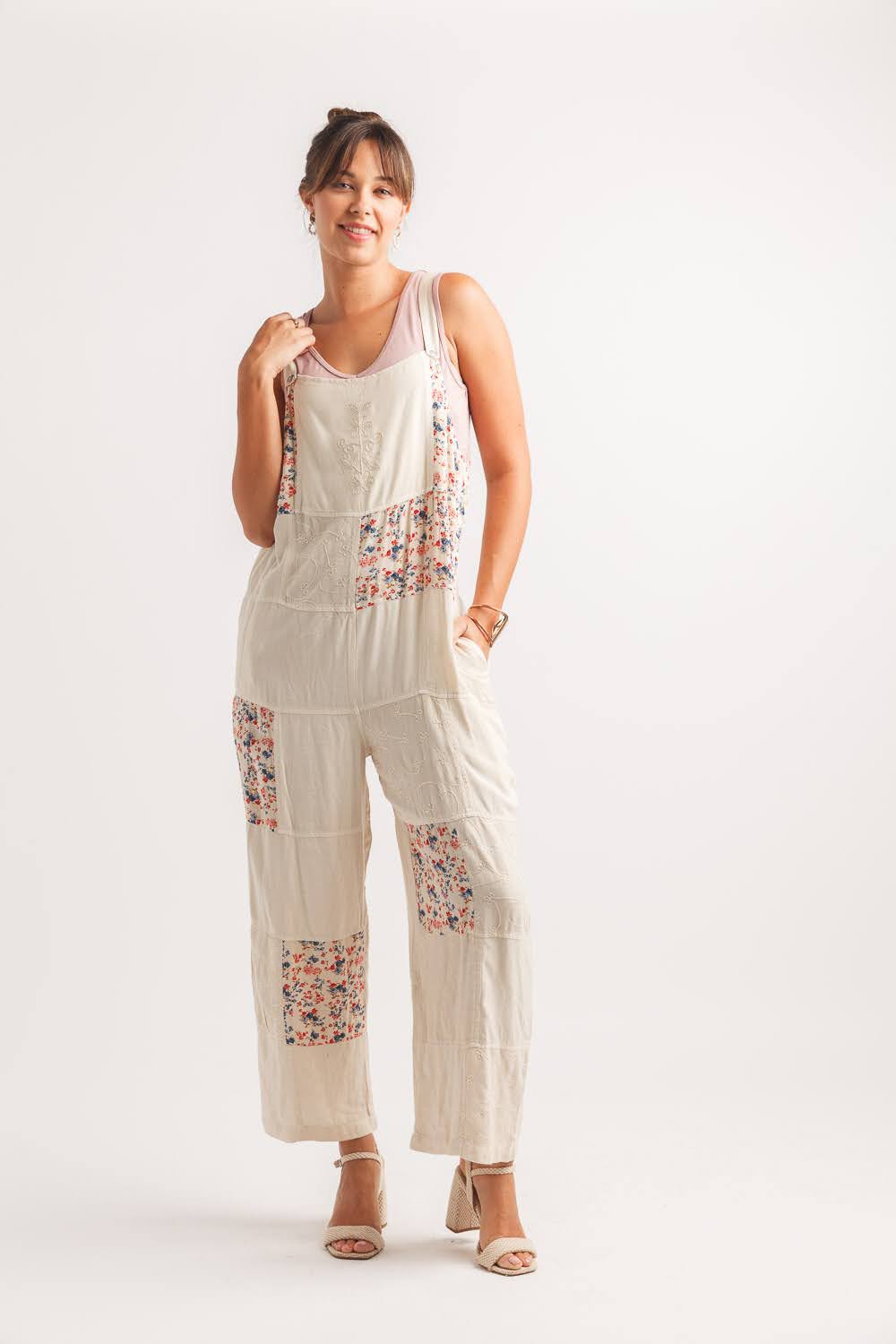 One-of-a-Kind Patchwork Overalls