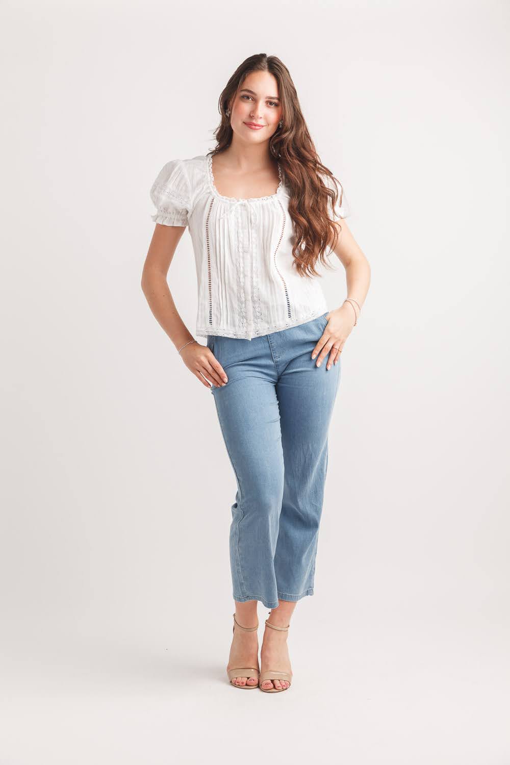 Lace Whisper Inset Top