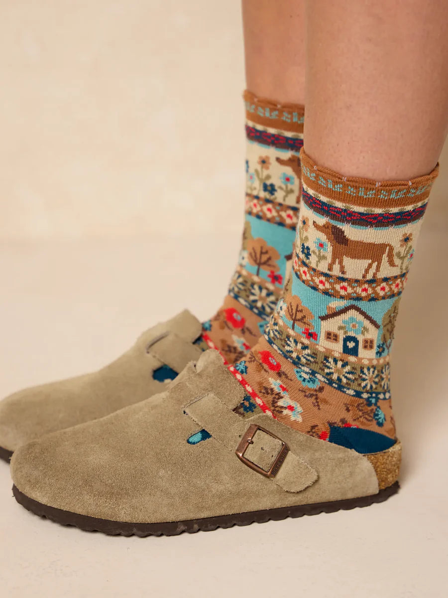 Boxed Boho Sock Set, Set of 3