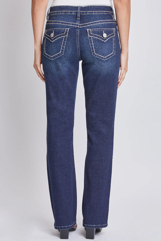 Flawless Finish Mid-Rise Bootcut Jeans
