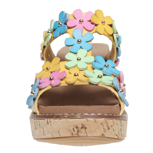 Pierre Dumas Sonda Bloom Babe Floral Wedge Sandals