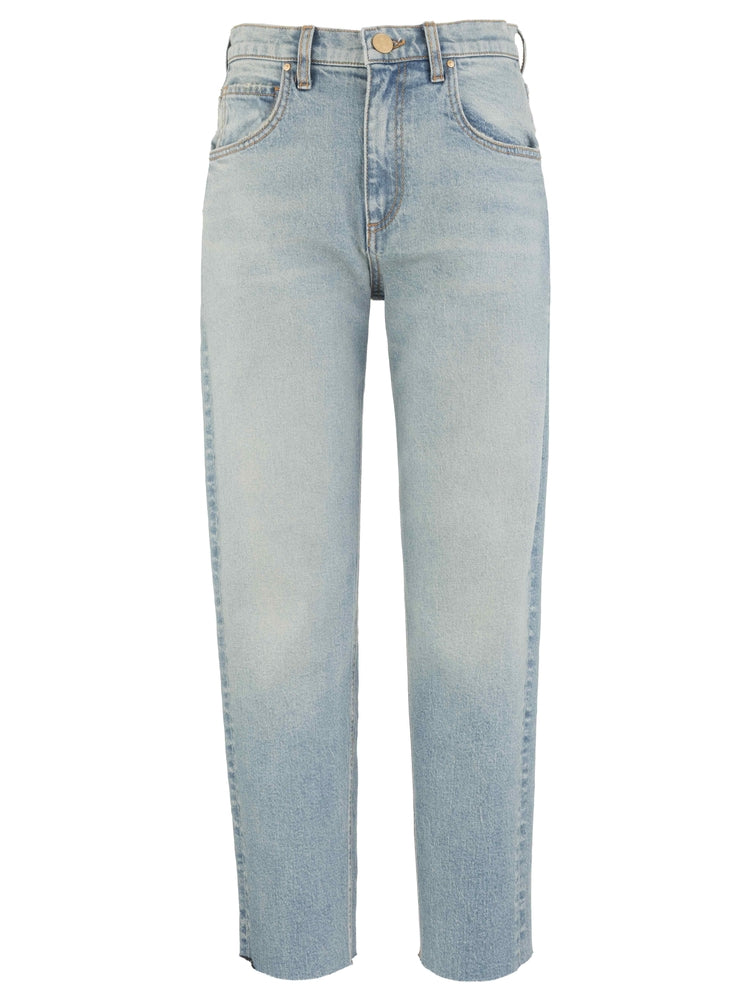 Kut From The Kloth Kit High Rise Baggy Ankle Straight Leg in Invite Wash