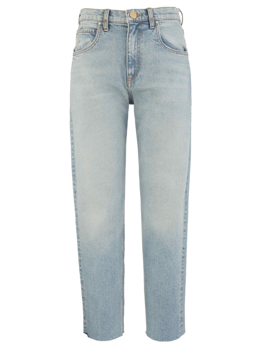 Kut From The Kloth Kit High Rise Baggy Ankle Straight Leg in Invite Wash
