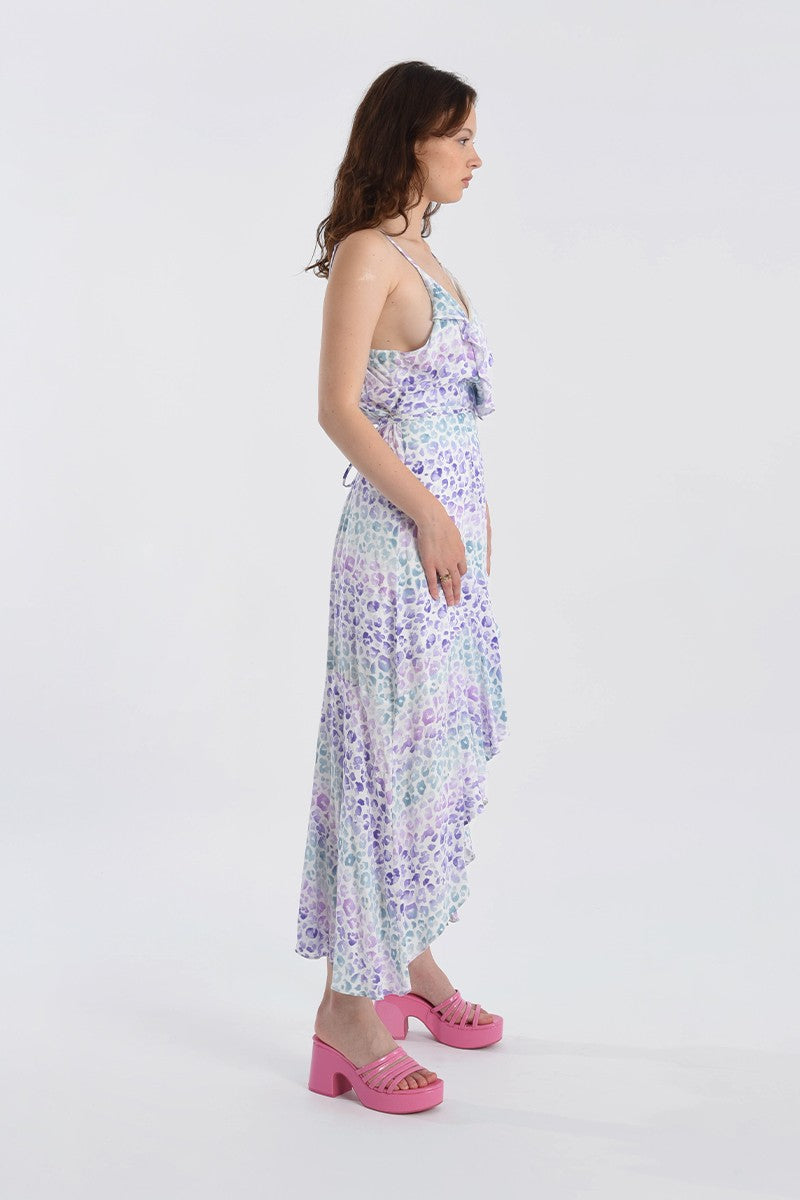 Graphic Print Midi Dress