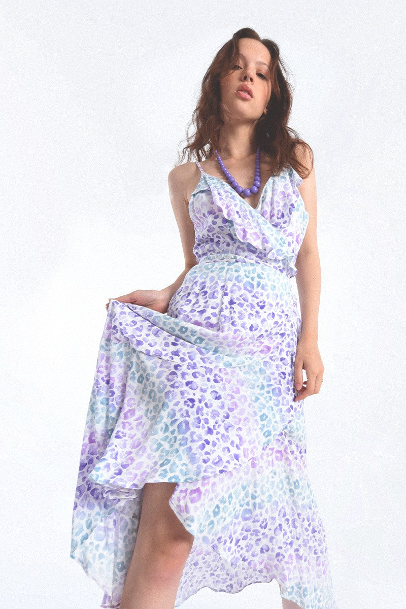 Graphic Print Midi Dress