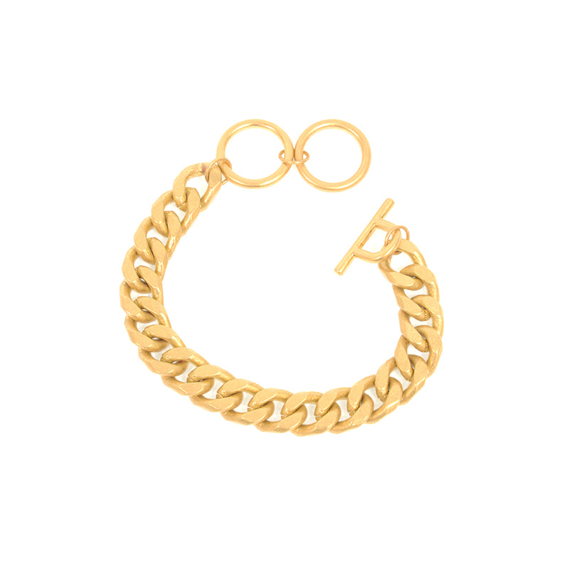 Wheat Chain Toggle Bracelet