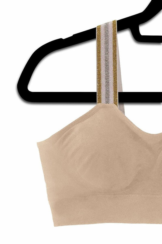 Shimmer Attached to Nude Bra