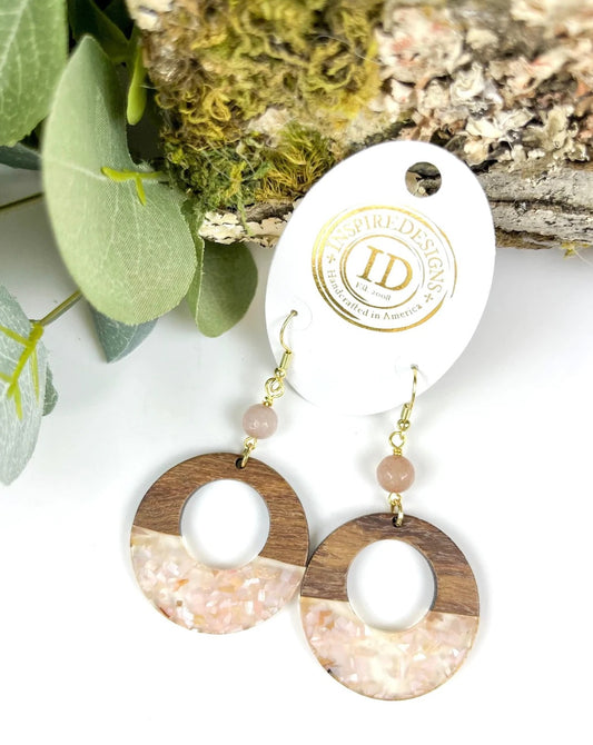 Inspire Designs Pink Sky Earrings